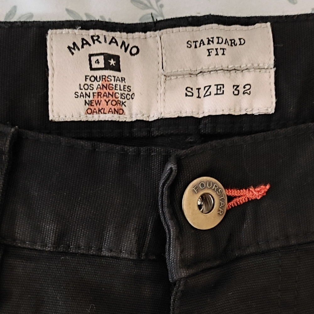 Fourstar Clothing Mariano Standard Fit Black Pants